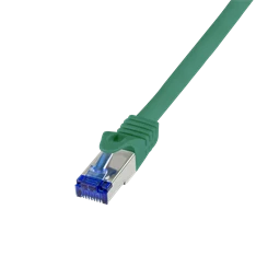 Logilink C6A015S Patch kábel Ultraflex, Cat.6A, S/FTP, zöld, 0,25 m