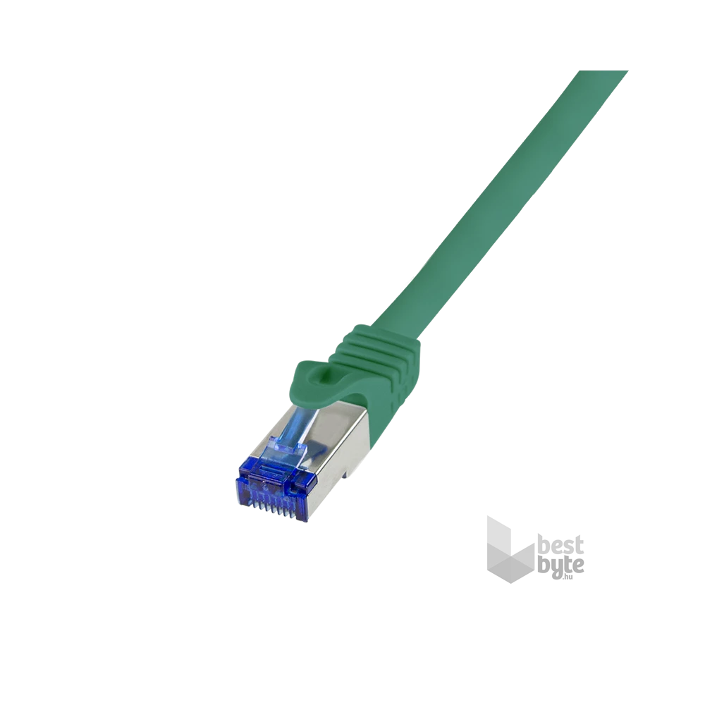 Logilink C6A015S Patch kábel Ultraflex, Cat.6A, S/FTP, zöld, 0,25 m
