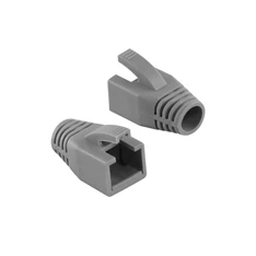 Logilink MP0035 RJ45 feszültségmentesítő védőburkolat, 8 mm, szürke, 50 db