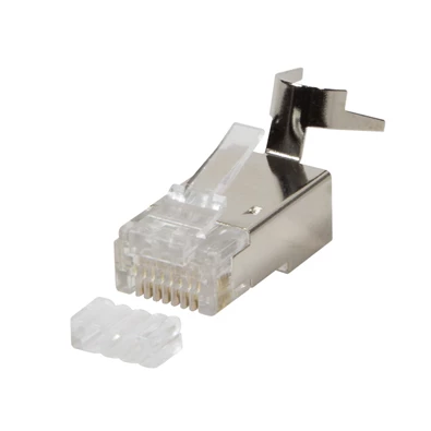 Logilink MP0030 RJ45 moduláris csatlakozó, Cat.8.1/Cat.6A, árnyékolt, 10 db