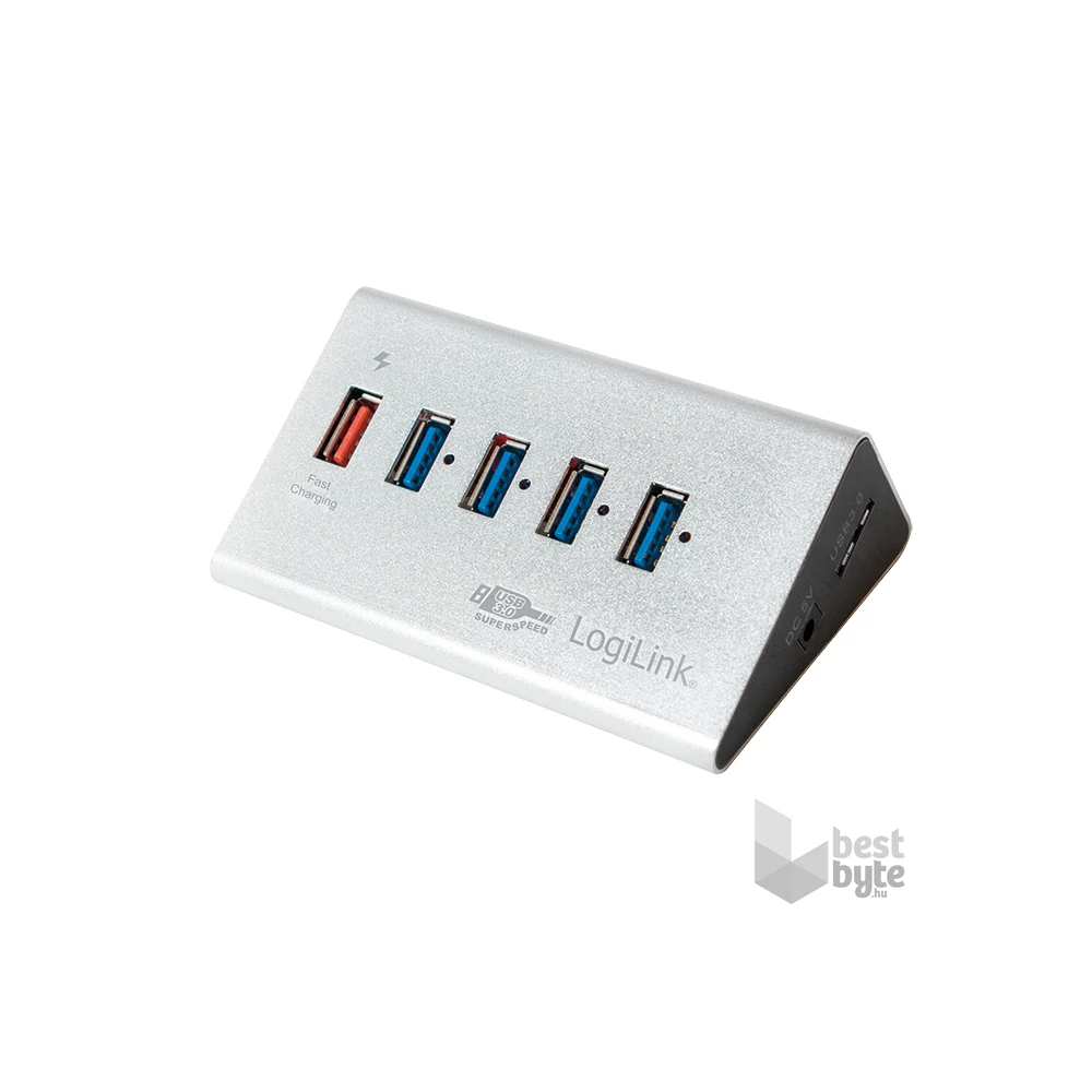 LogiLink UA0227 USB3.0 4 portos HUB + 1x Fast Charging Port