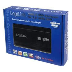 LogiLink UA0106 Szuper sebességű USB 3.0-ás alumínum HDD ház 2.5”-os SATA HDD-hez