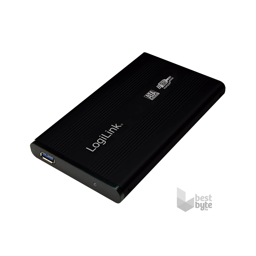 LogiLink UA0106 Szuper sebességű USB 3.0-ás alumínum HDD ház 2.5”-os SATA HDD-hez