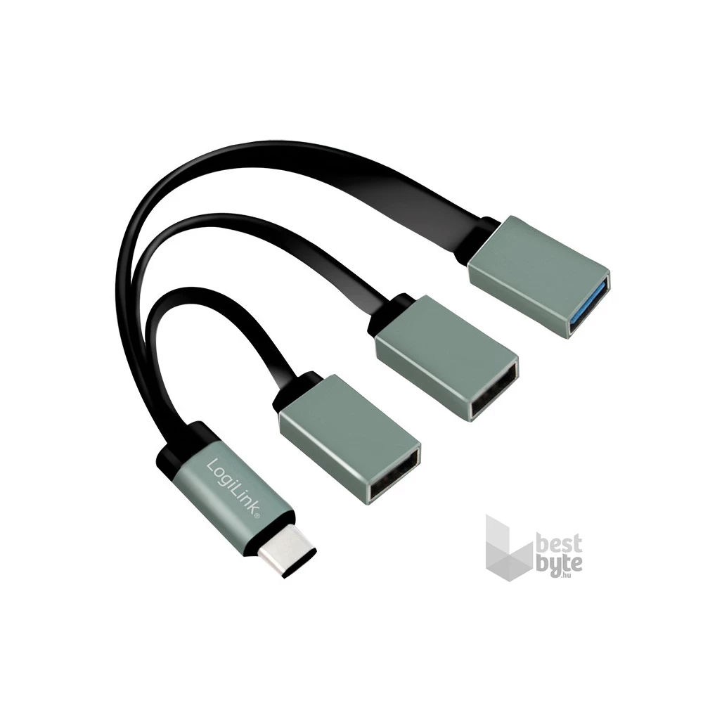 Logilink UA0315 USB-C hub, 2x USB 2.0 AF + 1x USB 3.0 AF