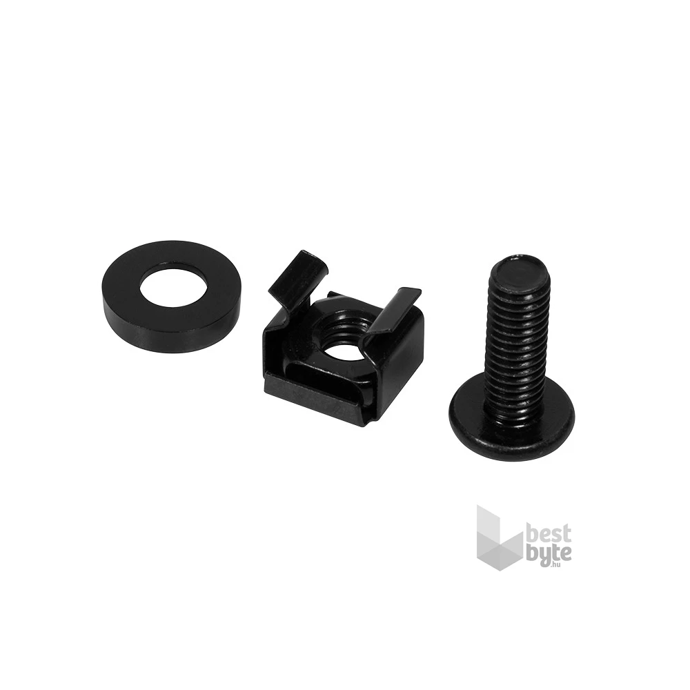 Logilink AC116 19" HDD SSD keret rögzítő csavar, RACK szekrényhez, fekete, 50 db