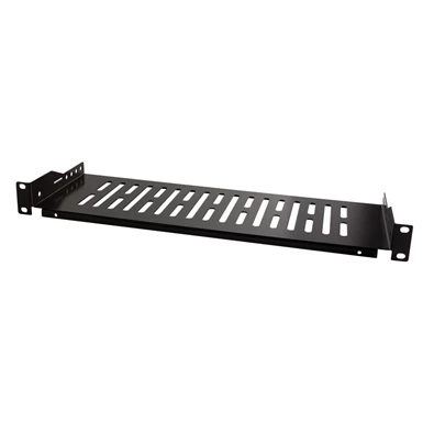 Logilink SF1C25B 19" konzolos polc, elülső csavaros rögzítés, fekete