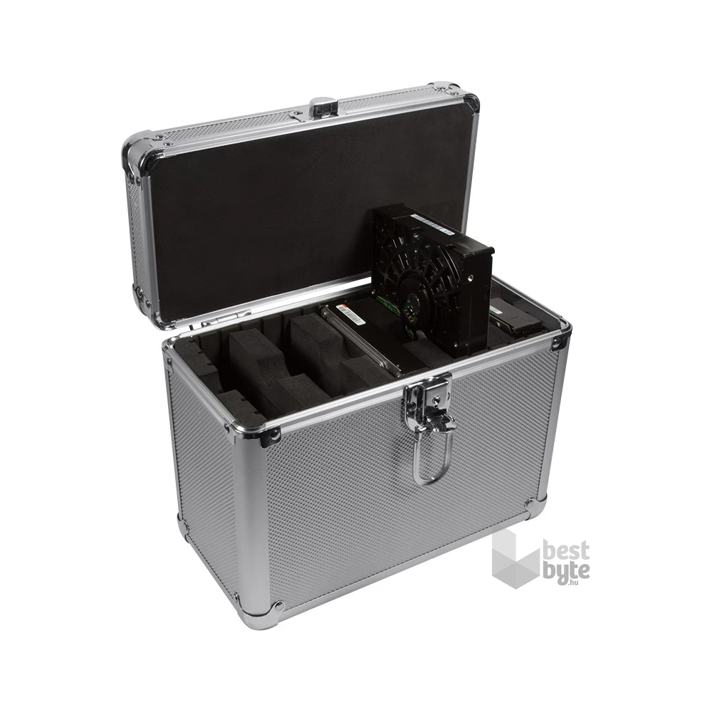 Logilink UA0194 3.5"-os merevlemezhez tároló-bőrönd, max. 5 db merevlemezhez