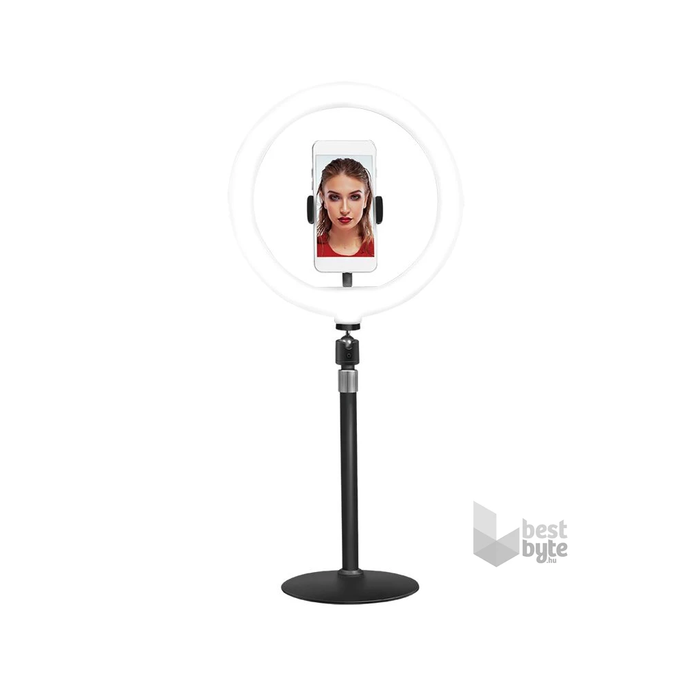 Logilink AA0152 25cm fekete LED körlámpa okostelefonhoz