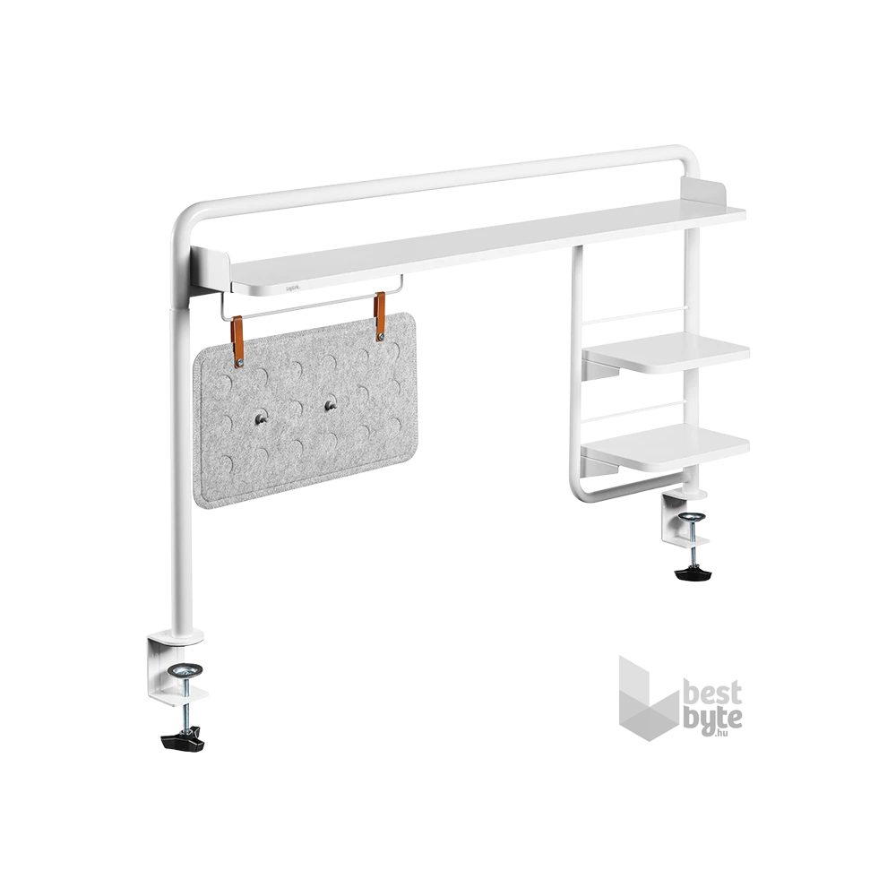 Logilink EO0046 Befogható asztali tálca, 1161 x 218 x 757 mm, fehér