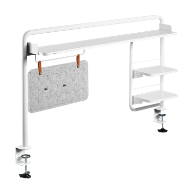 Logilink EO0046 Befogható asztali tálca, 1161 x 218 x 757 mm, fehér
