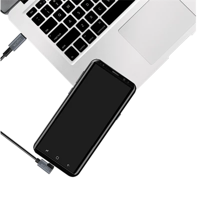 Logilink CU0184 USB 2.0 Type-C kábel, C/M 90 fok - USB-C/M, E-jel, PD, fekete, 3 m