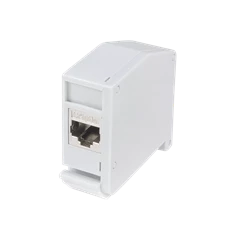 Logilink MP0056 DIN-sínes adapter Cat.6A soros csatlakozóval, árnyékolt, 2x RJ45 aljzat