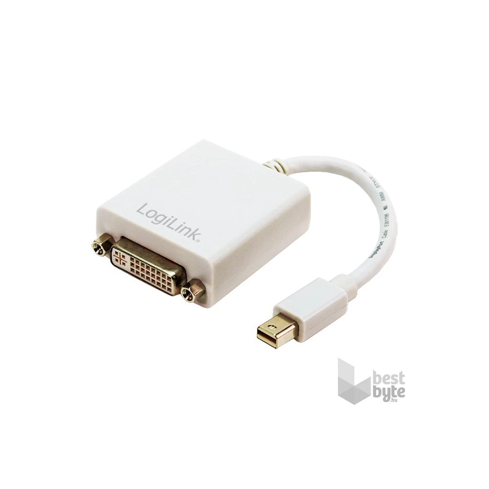 Logilink CV0037 DisplayPort adapter, mDP/M-DVI/F, 1080p, fehér, 0,1 m