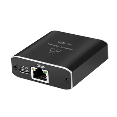 Logilink NS0011 Gigabit Ethernet Elosztó 1-2, 1000 Mbit/s, USB tápellátással