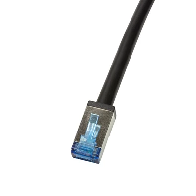 Logilink CQ7063S Patch kábel, kültéri, Cat.6A, S/FTP, fekete, 3 m