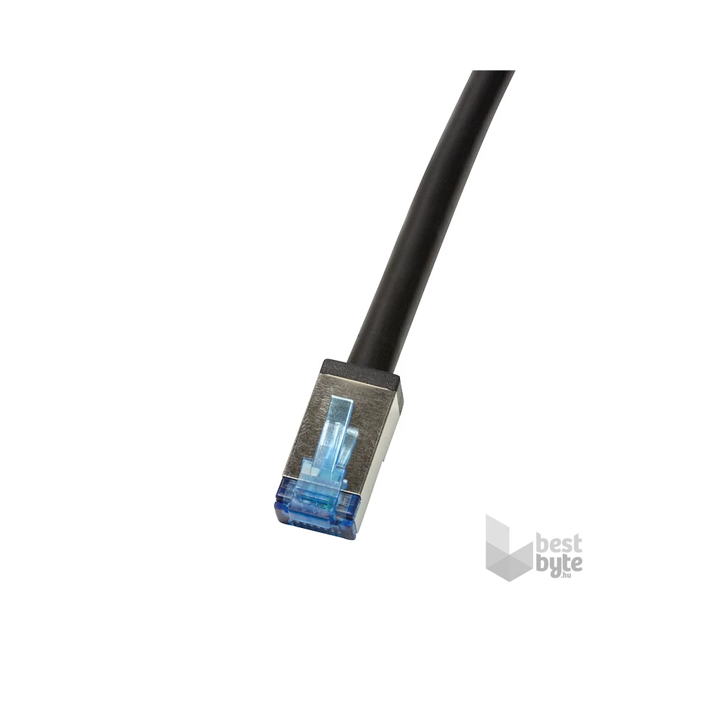 Logilink CQ7143S Patch kábel, kültéri, Cat.6A, S/FTP, fekete, 50 m