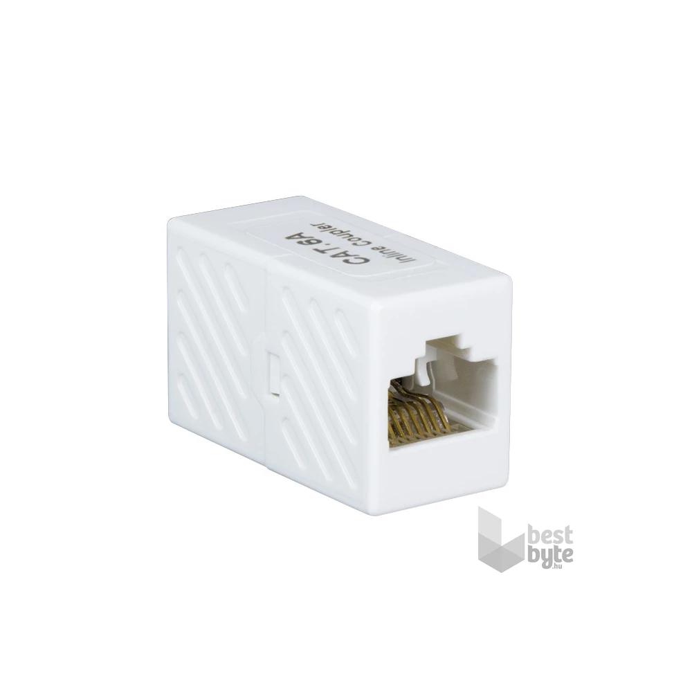 Logilink NP0025U RJ45 Inline csatlakozó 1:1 Cat.6A, árnyékolatlan, fehér