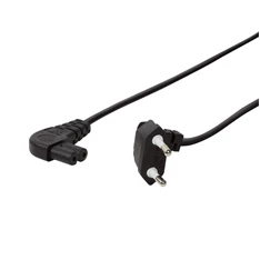 Logilink CP134 Tápkábel, CEE 7/16 - IEC C7 (90 ), fekete, 0,75 m