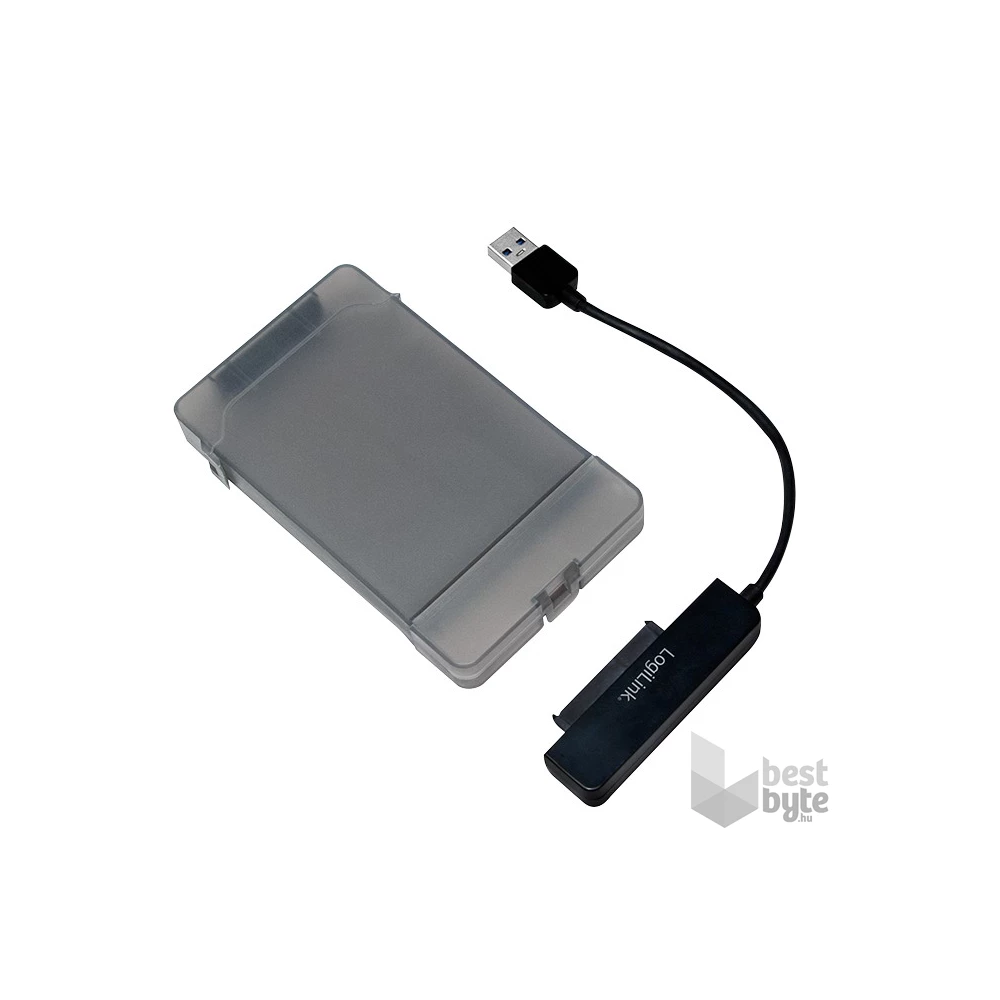 Logilink AU0037 USB 3.0   2.5" SATA adapter védőtokkal