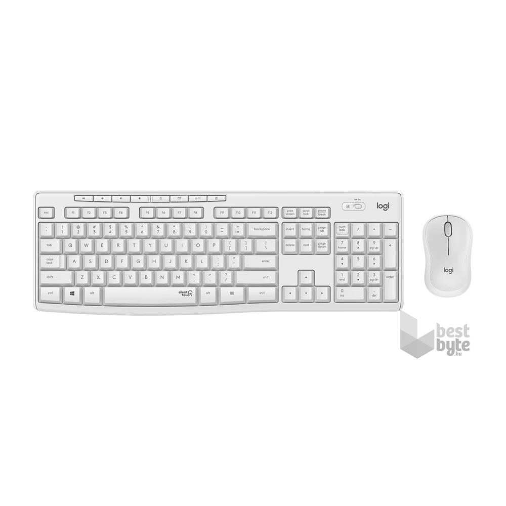 Logitech 920-009824 MK295 US vezeték nélküli fehér billentyűzet és egér