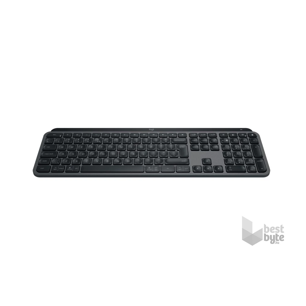 Logitech  MX Keys S lézergravírozott magyar kiosztású grafitszürke vezeték nélküli billentyűzet