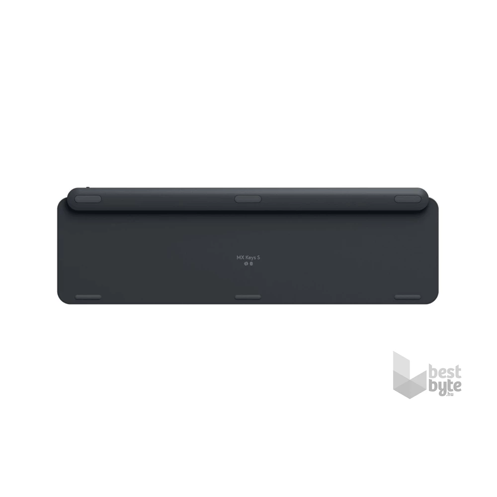 Logitech  MX Keys S lézergravírozott magyar kiosztású grafitszürke vezeték nélküli billentyűzet
