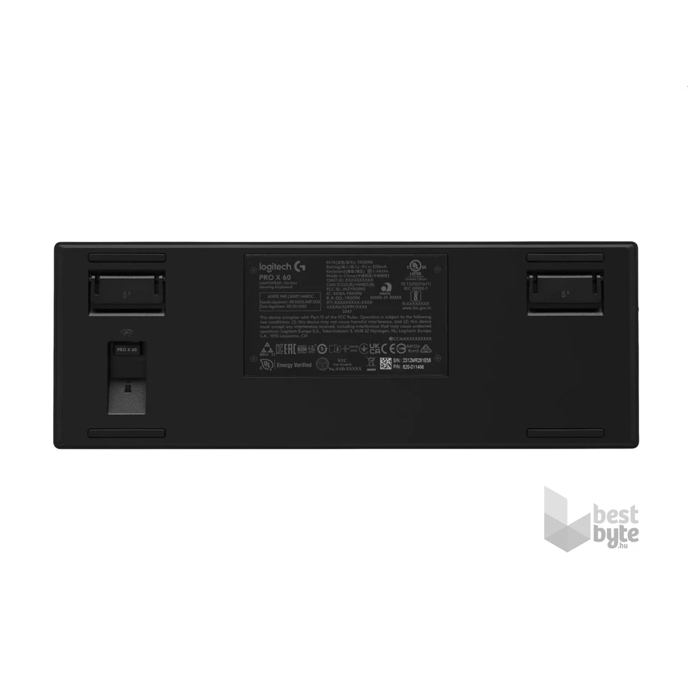 Logitech 920-011911 PRO X 60 LIGHTSPEED US vezeték nélküli fekete (tactile) gamer billentyűzet