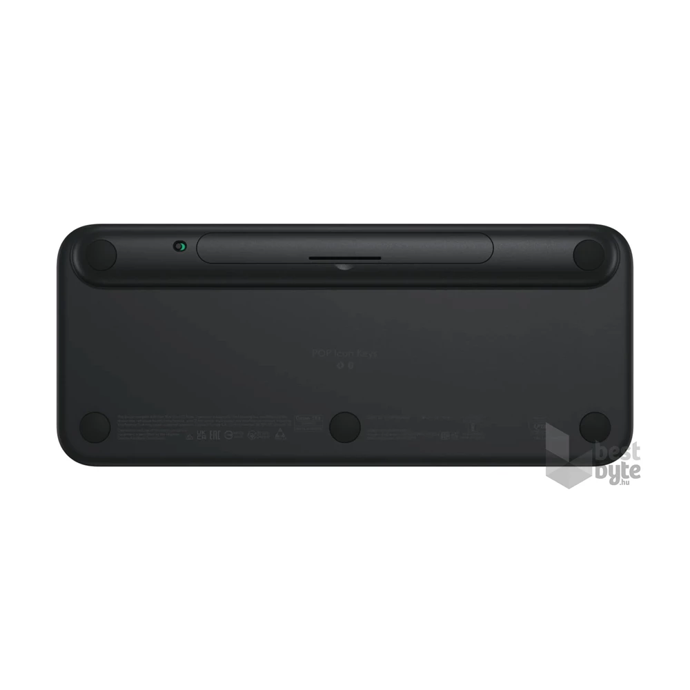 Logitech POP Icon Keys US vezeték nélküli grafitszürke/zöld billentyűzet