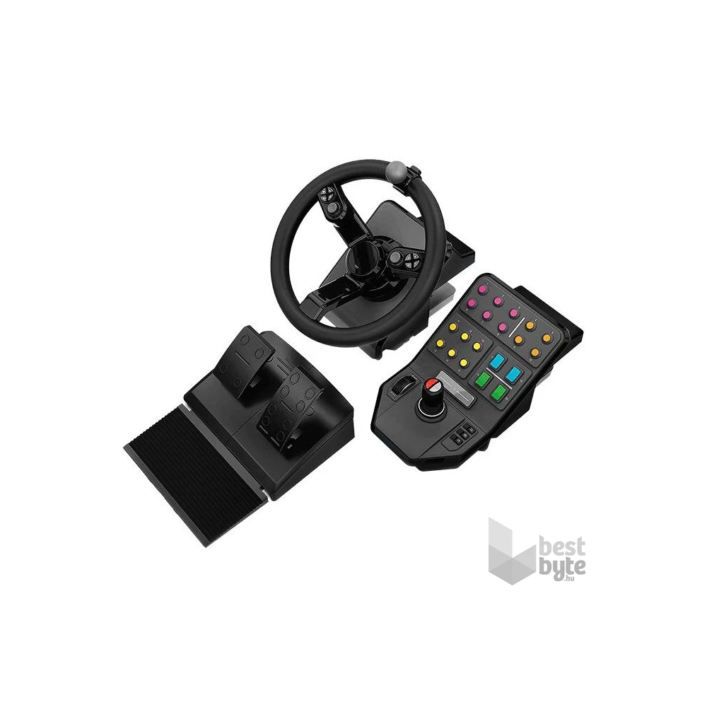 Logitech G Saitek Farming Simulator csomag fekete (kormány + pedál + vezérlőpanel)