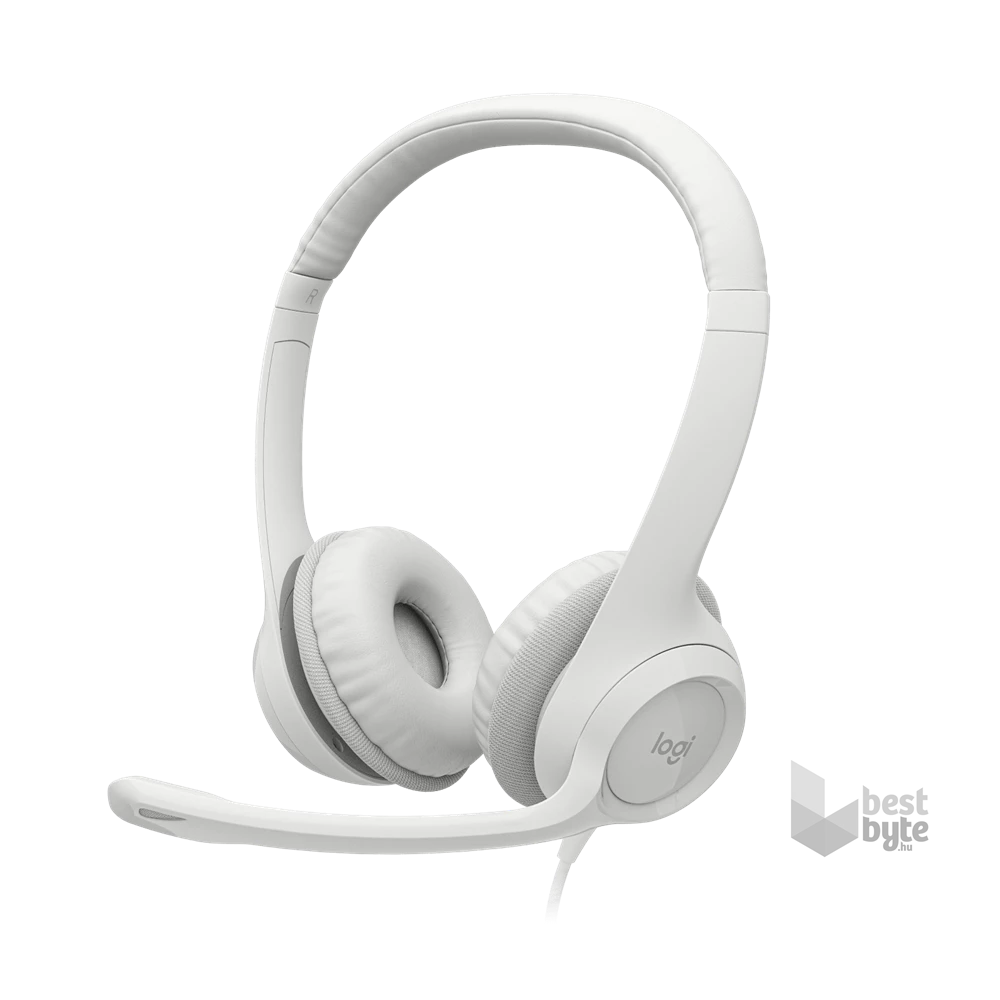 Logitech H390 USB headset fehér