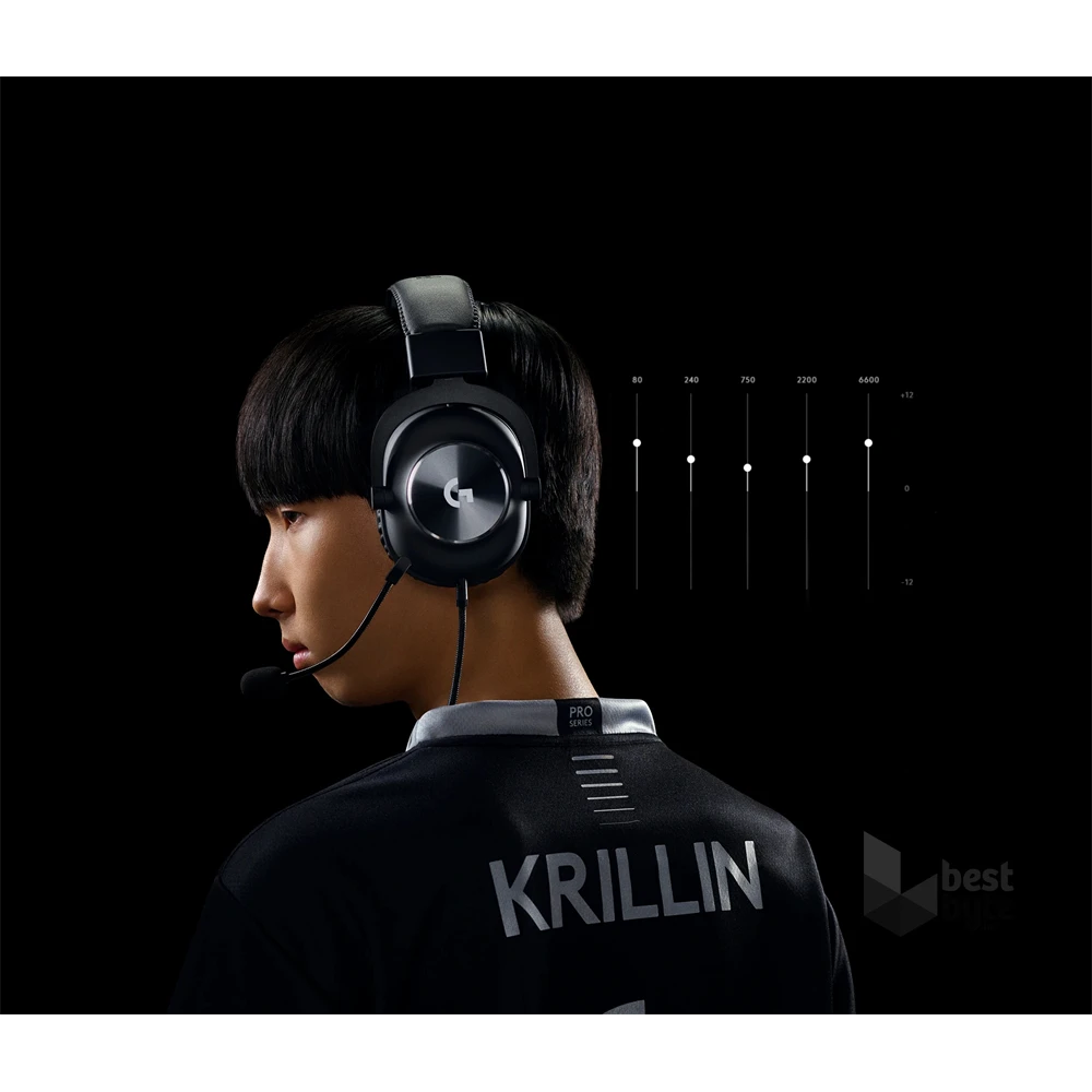 Logitech 991-000358 Pro X Gaming fekete fejhallgató és állvány