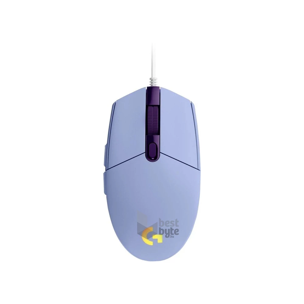 Logitech G102 Lightsync lila gamer egér