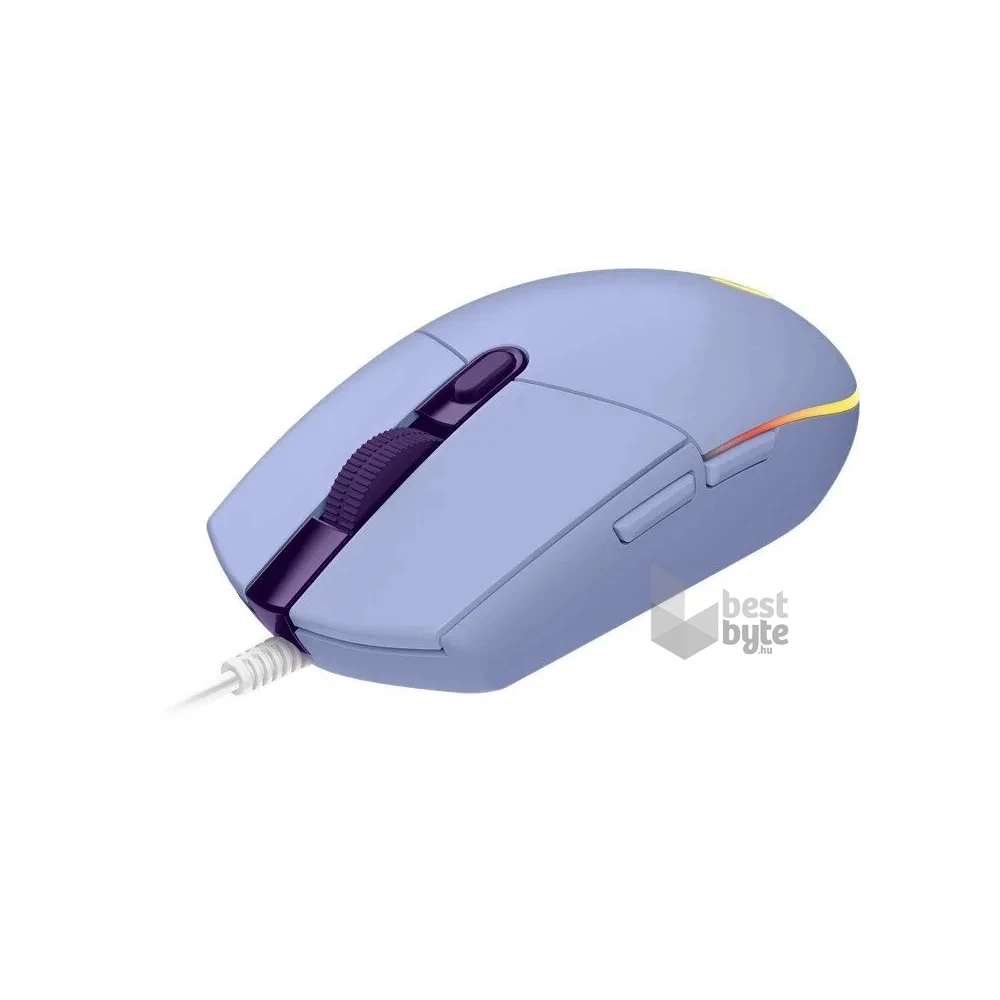 Logitech G102 Lightsync lila gamer egér