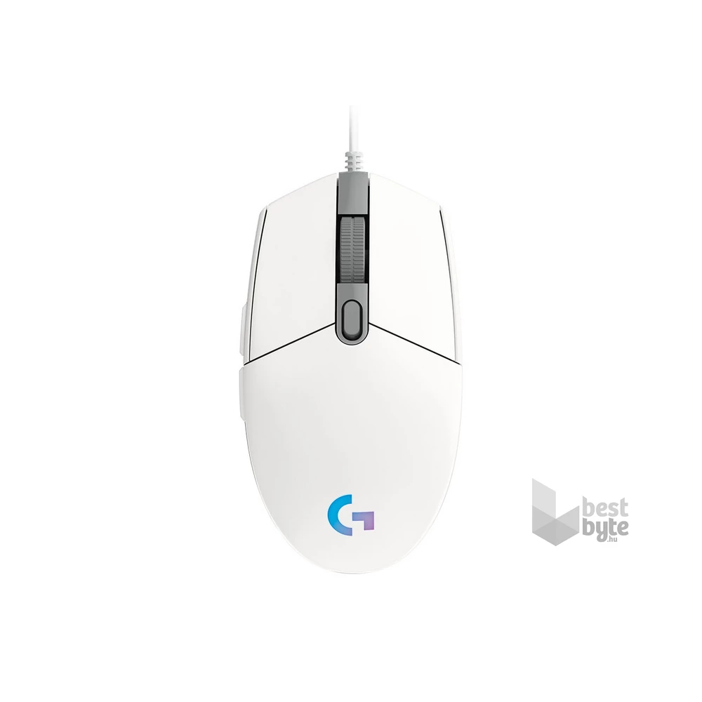 Logitech G203 Lightsync fehér gamer egér