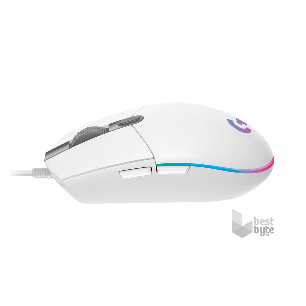 Logitech G203 Lightsync fehér gamer egér