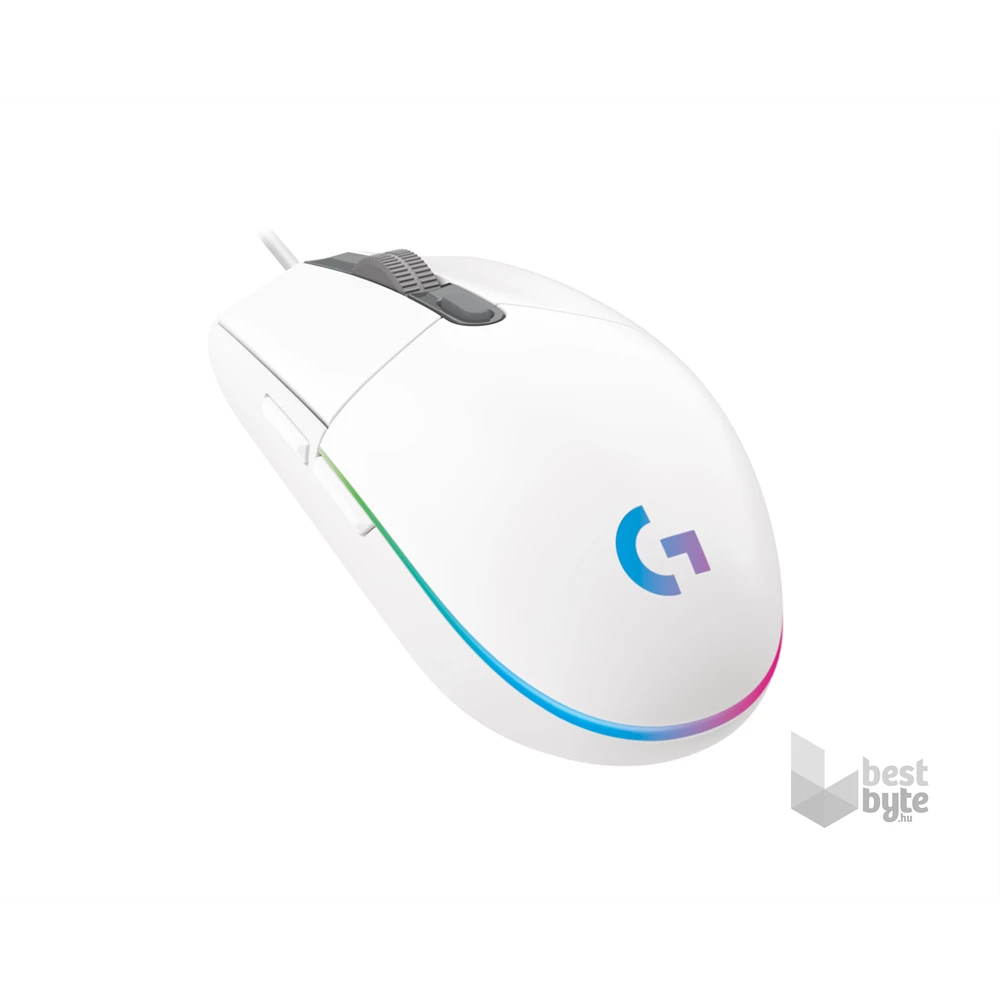 Logitech G203 Lightsync fehér gamer egér