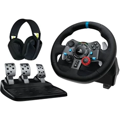 Logitech G29 Driving Force PC/PS4/PS5 kormány + G435 vezeték nélküli fejhallgató csomag Logitech G29 Driving Force PC/PS4/PS5 kormány + G435 vezeték nélküli fejhallgató csomag