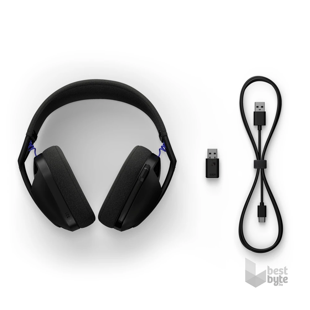 Logitech G321 LIGHTSPEED vezeték nélküli fekete gamer headset