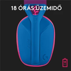 Logitech G435 Lightspeed Dolby Atmos 7.1 Surround Wireless kék vezeték nélküli gamer headset