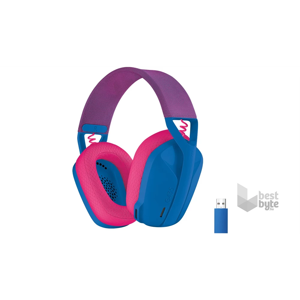 Logitech G435 Lightspeed Dolby Atmos 7.1 Surround Wireless kék vezeték nélküli gamer headset