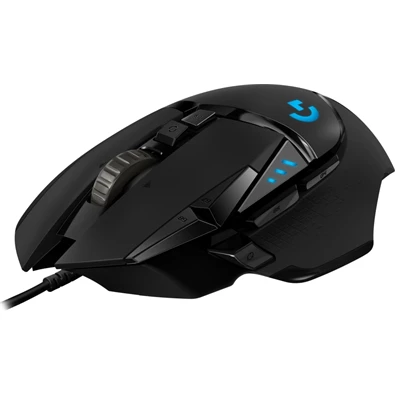 Logitech G502 HERO USB fekete gamer egér