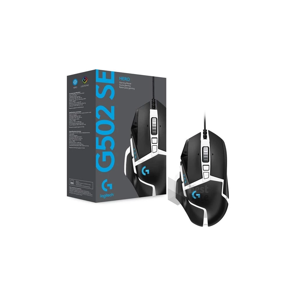 Logitech G502 SE HERO fekete-fehér gamer egér