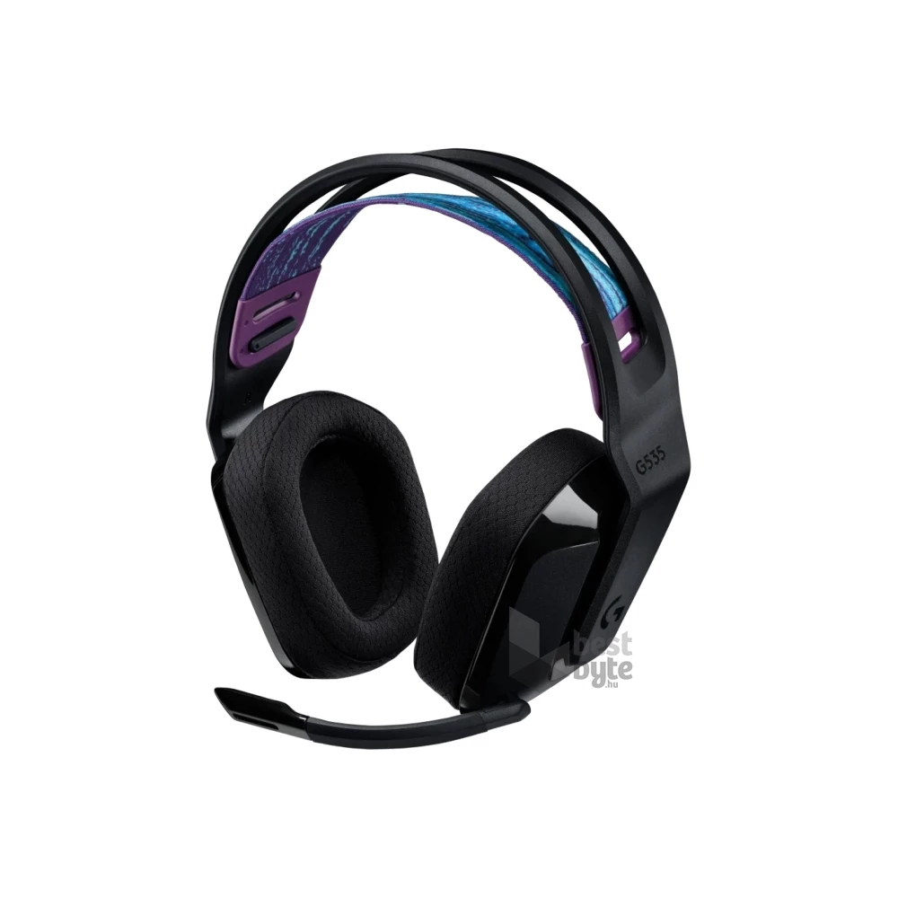 Logitech G535 Lightspeed vezeték nélküli fekete gamer headset