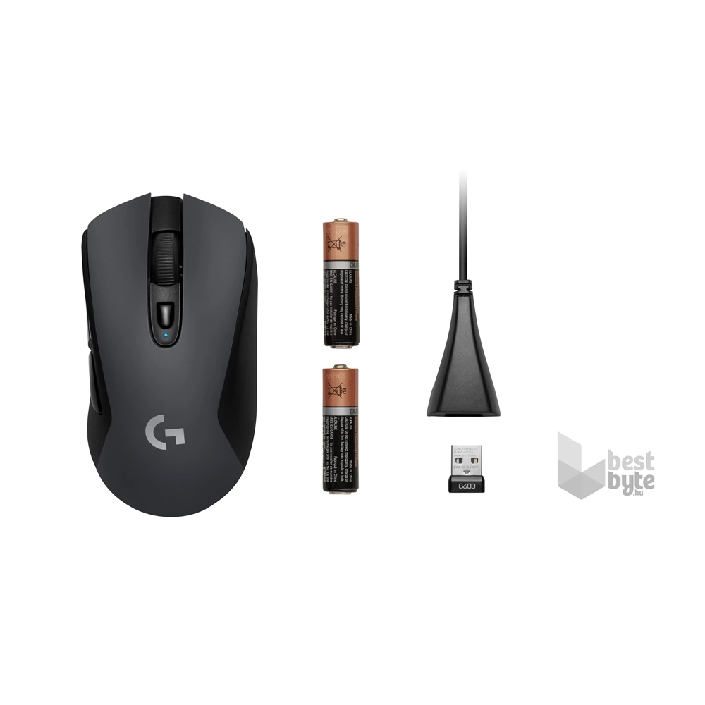 Logitech G603 Lightspeed BT fekete vezeték nélküli gamer egér