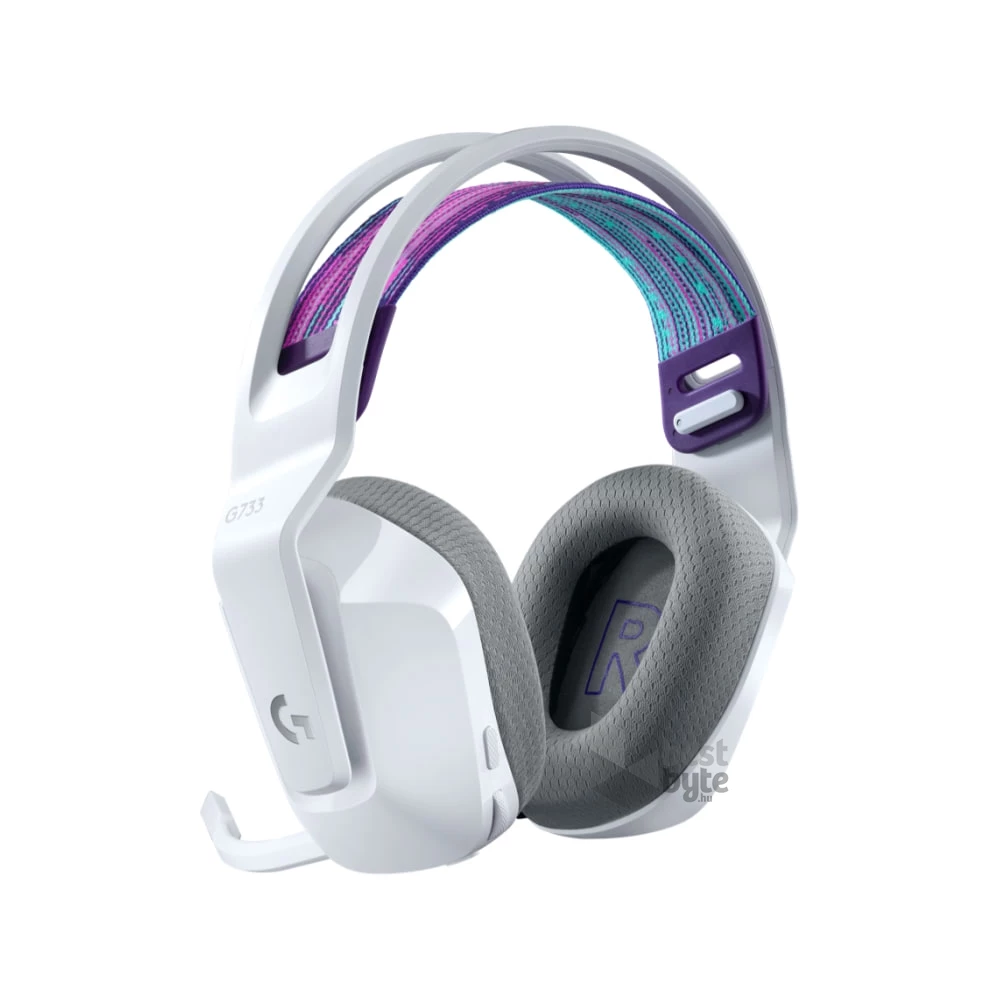Logitech G733 Lightspeed Wireless RGB fehér gamer headset