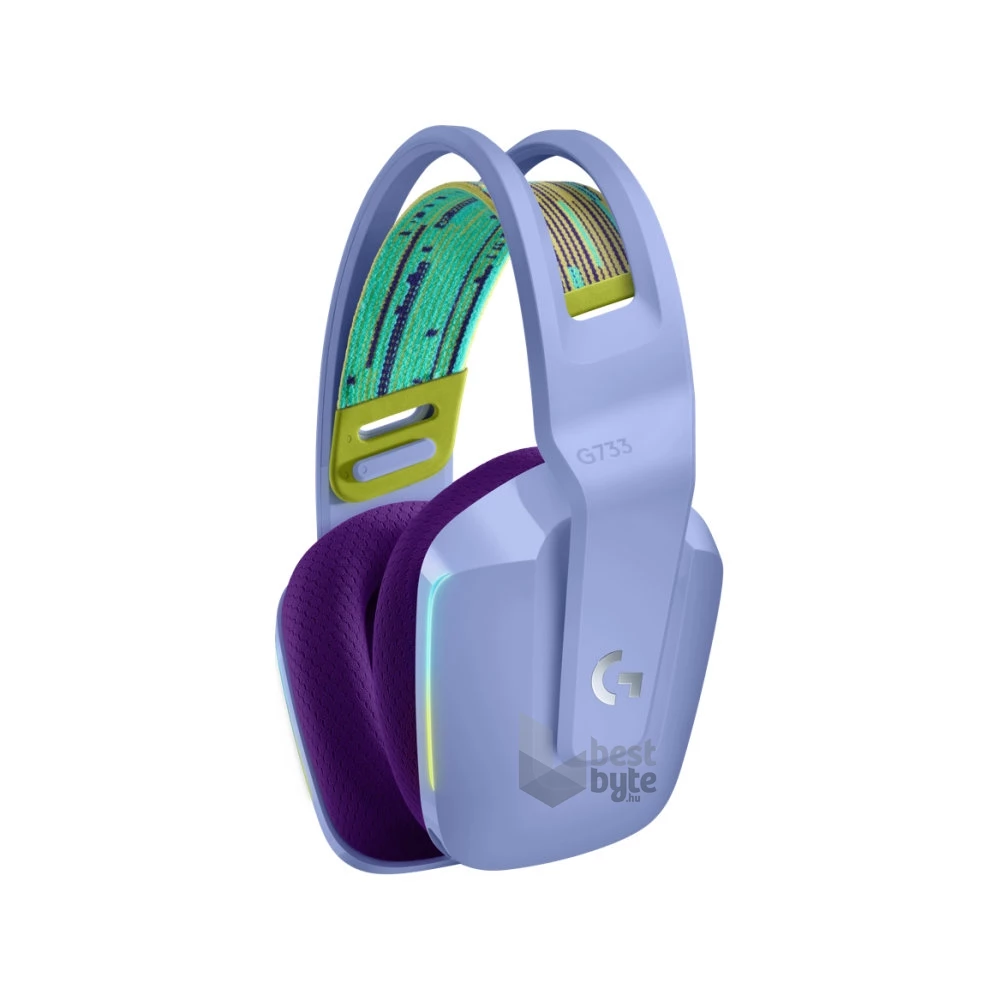 Logitech G733 Lightspeed Wireless RGB lila gamer headset