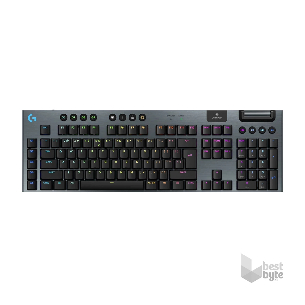 Logitech G915 X LIGHTSPEED US vezeték nélküli fekete billentyűzet