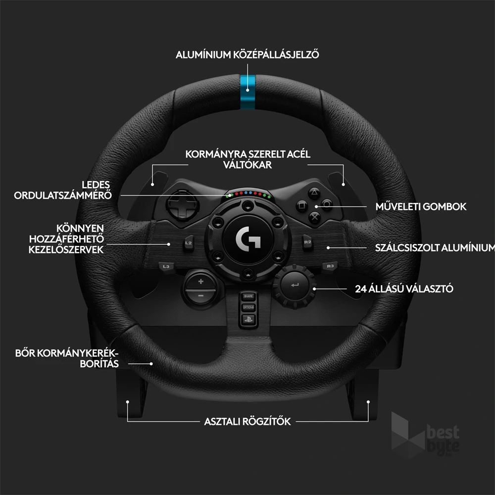 Logitech G923 Trueforce PC/PS4/PS5 versenykormány