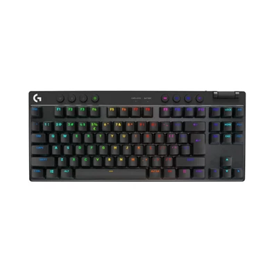 Logitech G PRO X TKL LIGHTSPEED US vezeték nélküli RGB fekete gamer billentyűzet