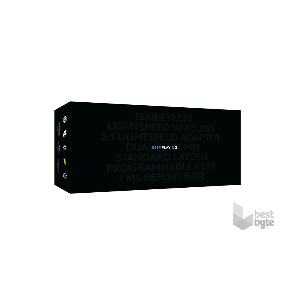 Logitech G PRO X TKL LIGHTSPEED US vezeték nélküli RGB fekete gamer billentyűzet